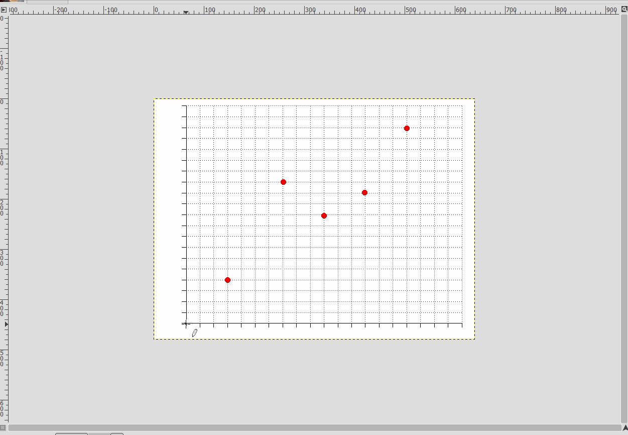 Animated gif showing straight lines being drawn on a graph
